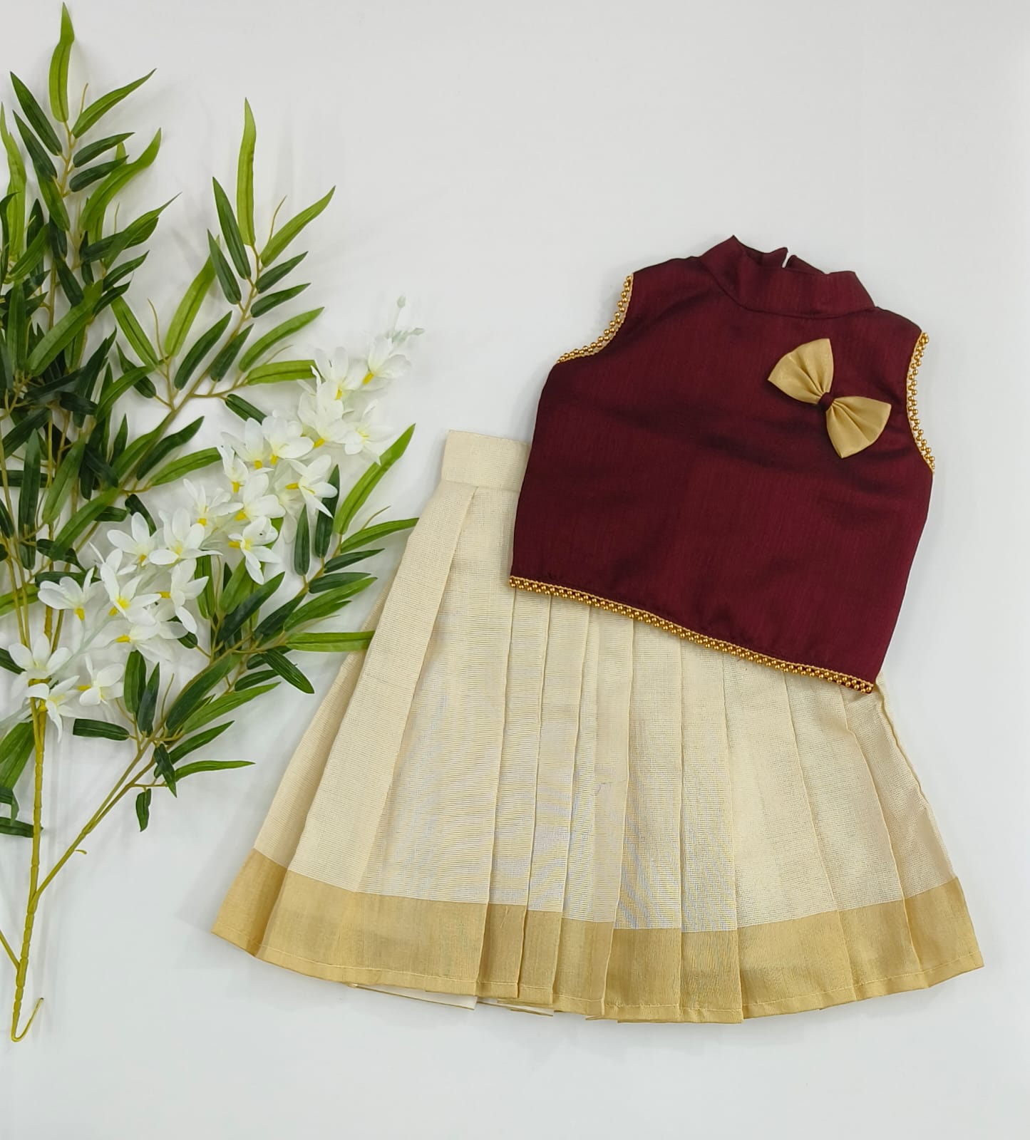 Festive Wear – Pattu Langa in Kerala Cotton