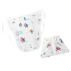 Reusable Muslin Nappies with Central Panel – 4-Layered, Assorted Prints